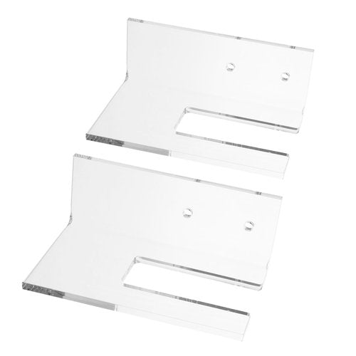 Toddmomy 1pair Clear Skateboard Wall Mount Rack Stylish and Horizontal Display Hanger for Room and Bedroom Storage