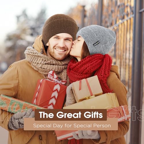 Donfri Wool Winter Beanie Hats Men Women Beanie Super Soft Warm for Winter Skull Knit Beanie Gift