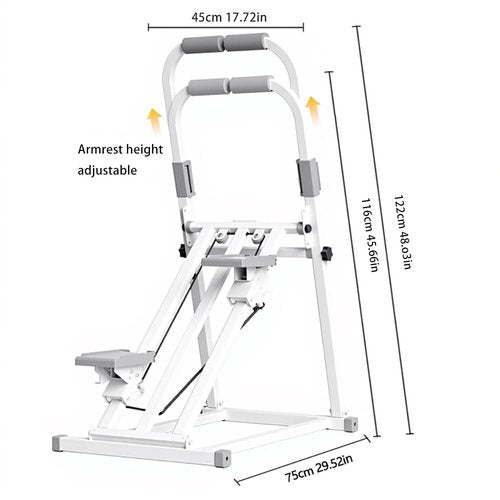 Foldable Stair Stepper Machine with Handles – Adjustable Height Stepper for Home Workout, Cardio Exercise Equipment with LCD Display, Non-Slip Pedals – Max 330 lbs, Quiet & Portable for Small Spaces