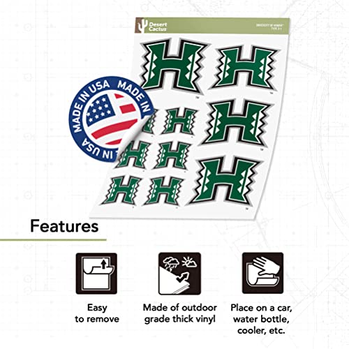 Desert Cactus Hawaii Rainbow Warriors Sticker Decal Sheet