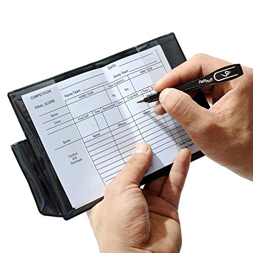 RefStuff RefSpencil 5 Pack Clip On Referee Pencil RefCil PegCil for Football Soccer Referee Coach Umpire for Scorebook Wallet (Pack of 10)