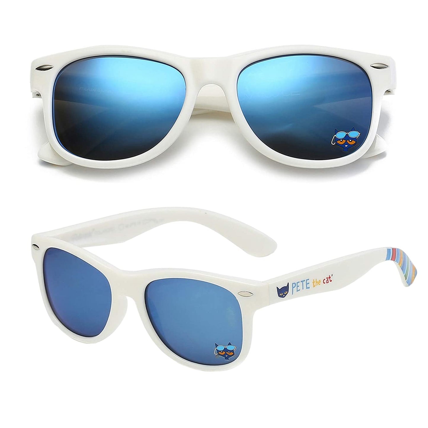 Pete the Cat Toddler Kids Boys and Girls Polarized Retro Sunglasses - BPA Free