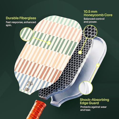 Pastel Dream Pickleball Paddle Set of 2 - USAPA Approved, Fiberglass & Honeycomb Core