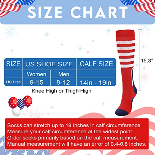 American Flag Compression Socks - Patriotic Knee High Socks for Men & Women