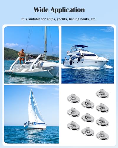 Marine Grade Brass Twist Lock Fasteners for Boats and RVs - 10 Pack