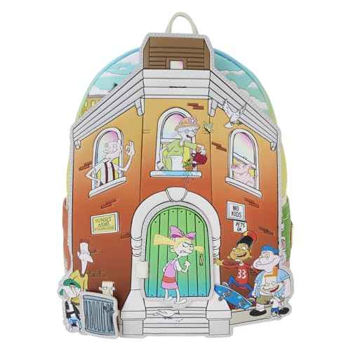 Loungefly Nickelodeon Hey Arnold! Sunset Arms Boarding House Mini Backpack