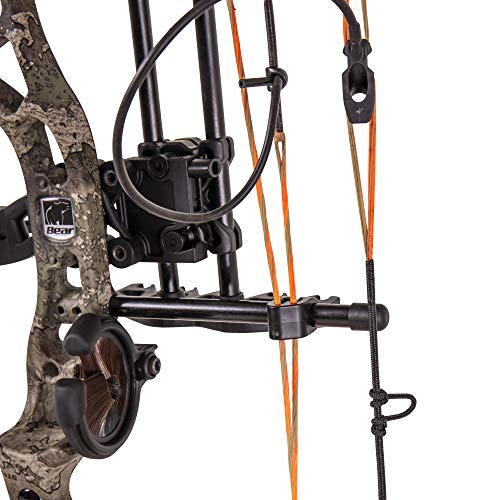 Bear Archery Royale Ready to Hunt Compound Bow Package for Adults and Youth, Right Hand, True Timber Strata