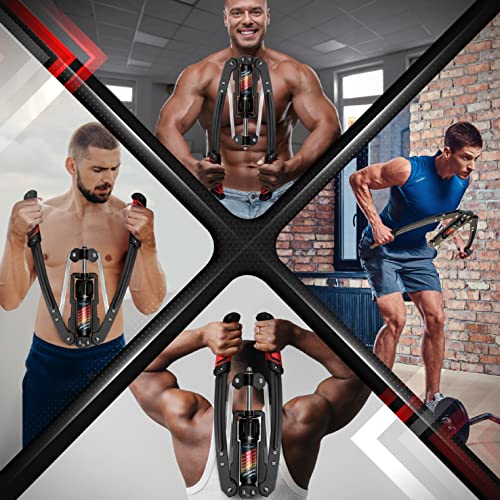 Hydraulic Power Twister Bar for Upper Body Strength Training - Adjustable Resistance