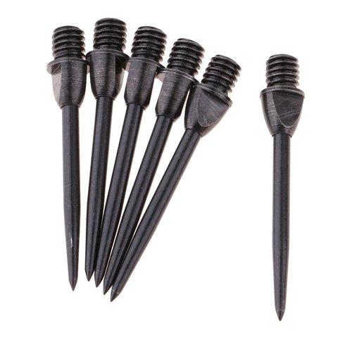 misppro 24PCS Hammer Head Tips Standard Moveable Points - Black Steel Converter Points for Darts
