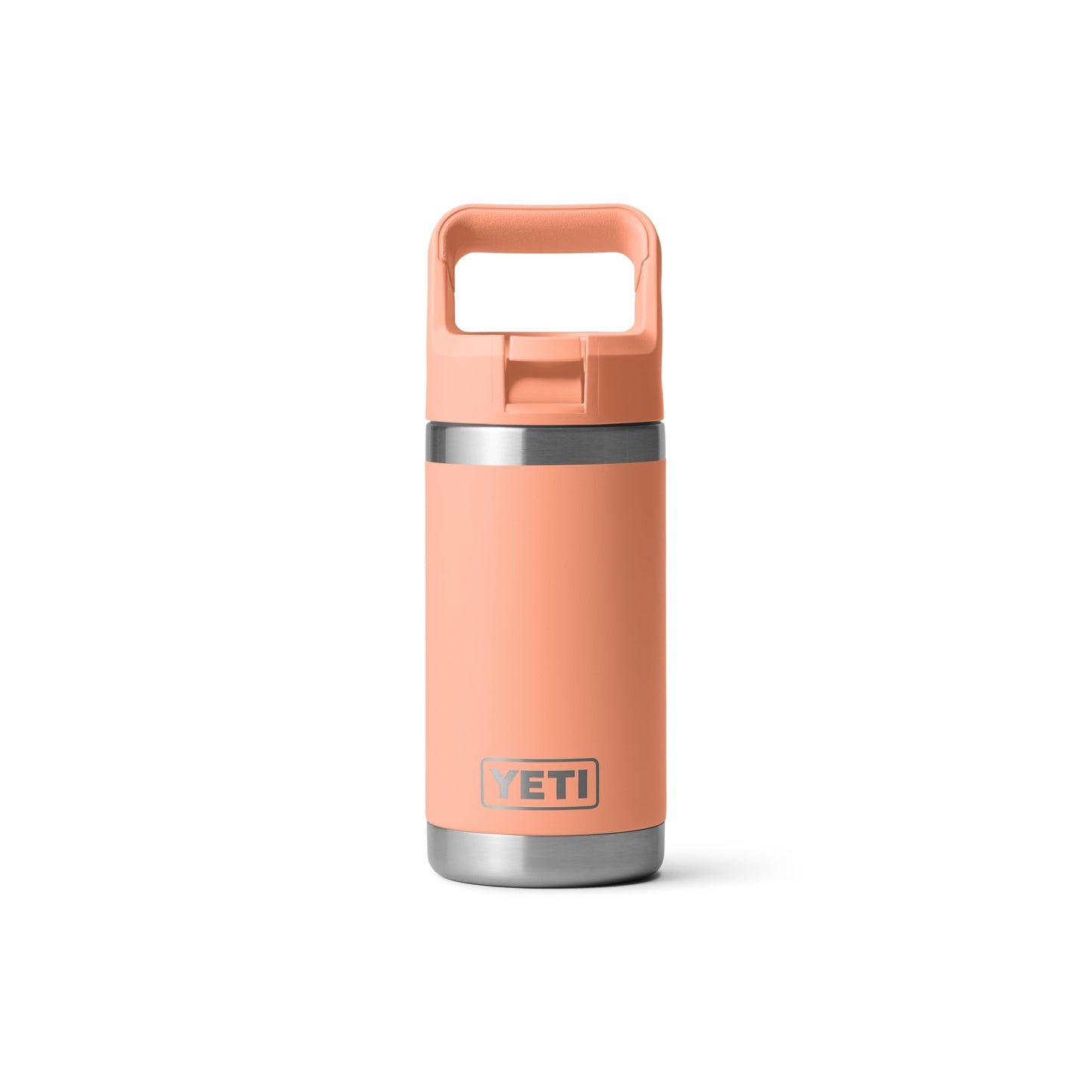 YETI Rambler Jr. 12 oz Kids Bottle, with Straw Cap, Low Country Peach