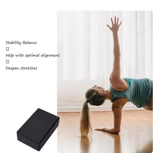 Yoga Blocks 2 Pack, Lightweight Premium EVA Foam Yoga Blocks, Non Slip Supportive Foam Blocks Yoga Prop Accessories for Yoga, Pilates, Stretching and Meditation, Women Men Yogi Beginners (Purple, 9*6*3 inch)
