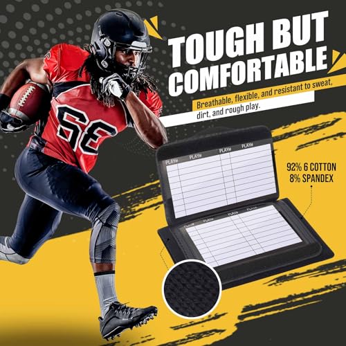 Youth Football Play Wristband 12 Pack with Storage Windows - Breenhill