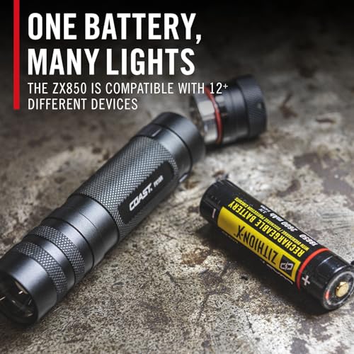 Coast XPH30R 1200 Lumen USB-C Rechargeable Dual Power Headlamp with Twist Focus Beam and Magnetic Base, Black