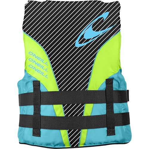 Women’s Lightweight USCG Approved Life Vest - Black, Turquoise, Lime, Small