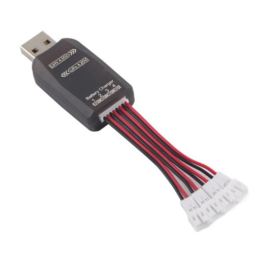 Airsoft Battery Charger, RC Charger Lipo Battery Charger USB Battery Charger, RC Car Battery Charger, Lithium Battery Charger, Car Boat Charger Cable with LED Indicators for RC