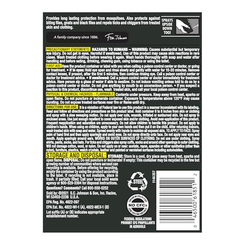 OFF! Deep Woods Sportsmen Insect Repellent Aerosol, Bug Spray Containing 30% Deet, Protects Against Mosquitoes, 6 Oz, 4 Count