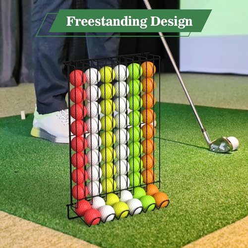 Sunexinlo Black Golf Ball Holder for 60 Balls Wall & Countertop Dispenser