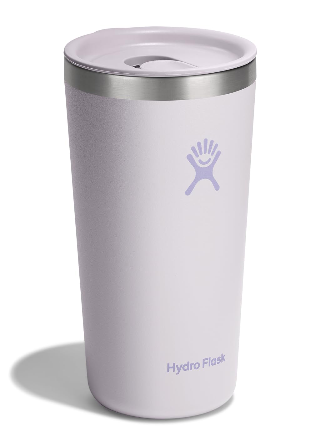 Hydro Flask All Around Tumbler Press-In Lid, Insulated Travel Mug, Stainless Steel Coffee Cup 20 Oz Cloud Pink
