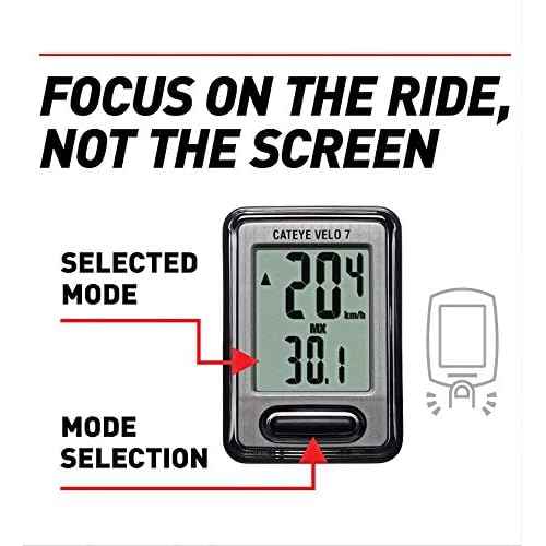 CATEYE Velo Wired Bike Computer ? Entry-Level Speedometer and Odometer, Perfect for Beginner Cyclists, Auto Start/Stop, Easy Setup for Road, MTB, Gravel Bikes, 3 Year Battery Life