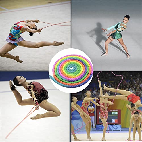 Rainbow Nylon Skipping Rope for Gymnastics and Fitness - 3 Meters