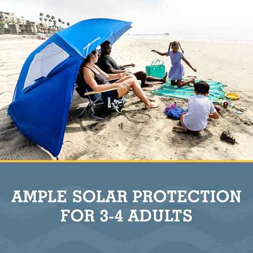 Sport-Brella Super-Brella SPF 50+ Sun and Rain Canopy Umbrella for Camping