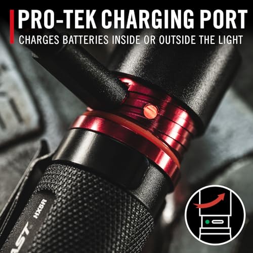 Rechargeable LED Flashlight 800 Lumens with Focus Slide & Water-Resistant IP54