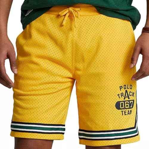 POLO RALPH LAUREN Men's Track Team Athletic Mesh Shorts
