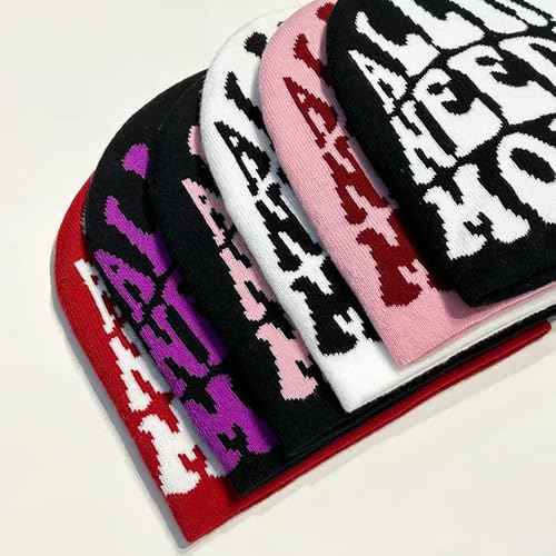 Y2K Beanie Hat for Men & Women Trendy Soft Stretchable Winter Cap, Warm Comfortable Cold Weather Knit Accessory