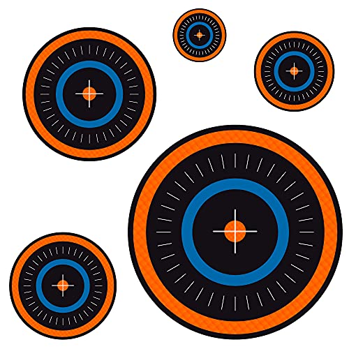 Midnight Repositionable Shooting Target Decals for Kids Foam Blasters - 5 Sizes
