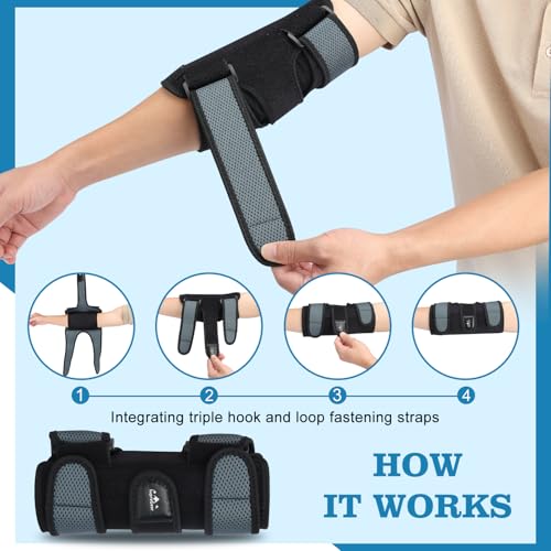 Elbow Support Brace for Men Women - Compression Sleeve for Tennis Golf Bursitis Tendonitis - Green & Black