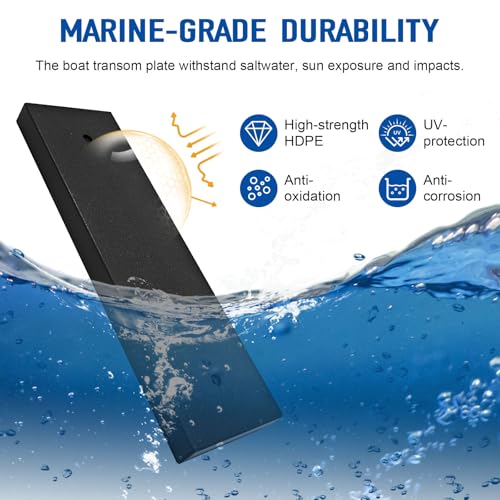 Boat Transducer Mounting Plate - Marine-Grade Transom Mount for Fish Finders