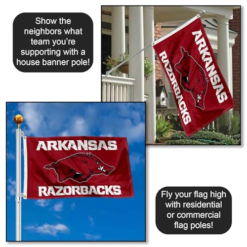 Arkansas College Logo Flag 3x5 ft - Polyester Sports Banner for Tailgating & Home