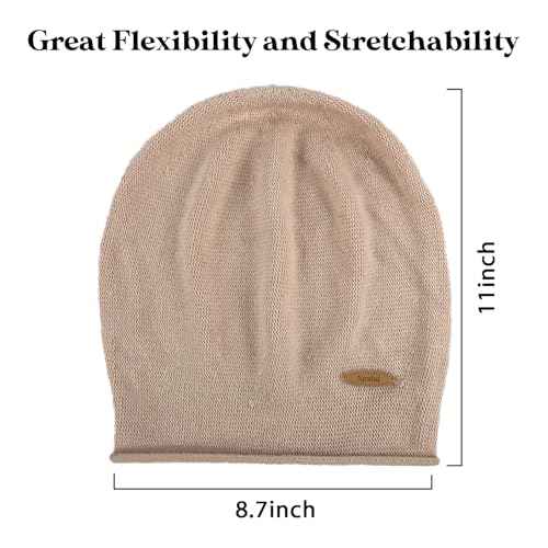 Slouchy Knit Beanie Hats for Women Winter Warm Cashmere Knitted Wool Hats Soft Ski Cap Ladies Beanies Chemo Hat