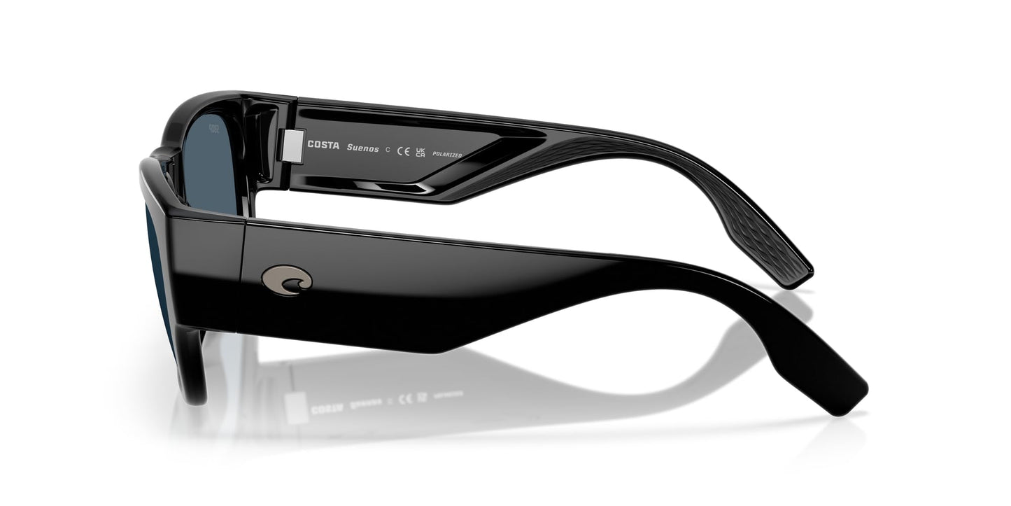 Costa Del Mar Sueños Sunglasses, Black/Grey Polarized 580P, 57 mm