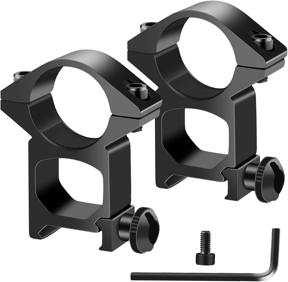 1'' Scope Rings, 2Pcs High Profile or 2Pcs Medium Profile 1 Inch Scope Mount Rings for Picatinny Rail