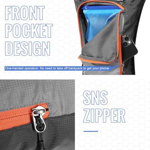 Hydration Pack with 3L PEVA Water Bladder - Lightweight Hydration Backpack for MTB Cycling, Hiking, Running - Women & Men - 10L Capacity