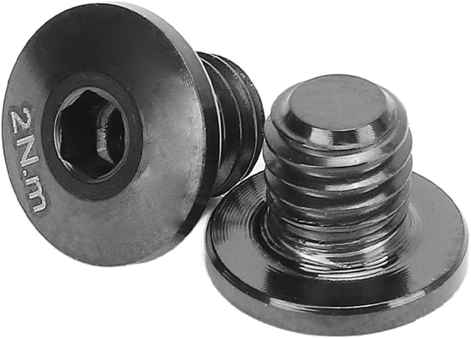 Keenso Oil Cylinder Lid Bolt,Titanium Alloy Lightweight Hydraulic Brake Screw for M7000 M8000 M9000 M9020 (Gold)