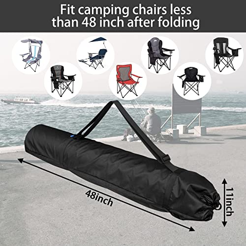 Variation Black: Xxerciz Foldable Camp Chair Replacement Carrying Bag 48in - Heavy Duty