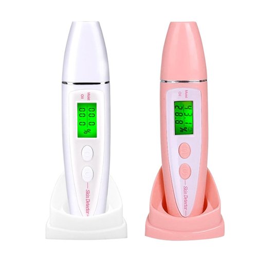 Yjcnelcr Skin Tester Pen Digital Skin Detector Pen with Digital Display Portable Analysis Moisture Machine for Women Skin Detector Analyzer