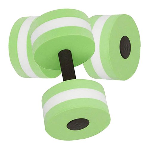 Abaodam 2Pcs Water Dumbbells Barbells for Pool Exercises Green Aquatic Resistance Equipment for Water Aerobics Accessory for Strength and Flexibility Training