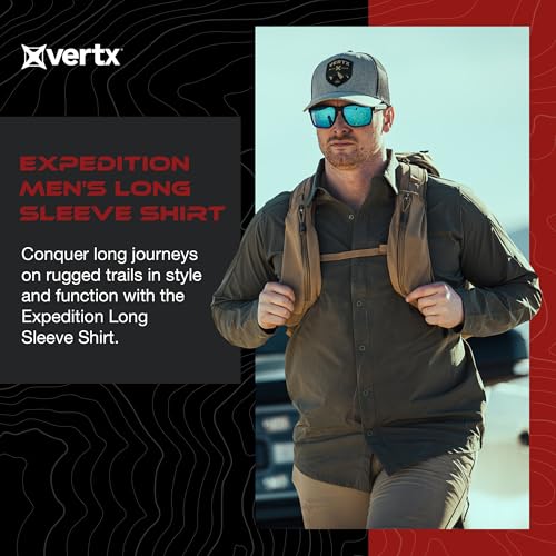 Vertx Expedition Men's Long Sleeve Shirt, Tactical, CCW Compatible, with Sun Protection