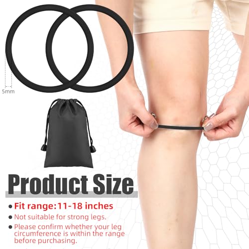 Patella Knee Support Strap - Black, Medium - Basketball & Sports Injury Prevention