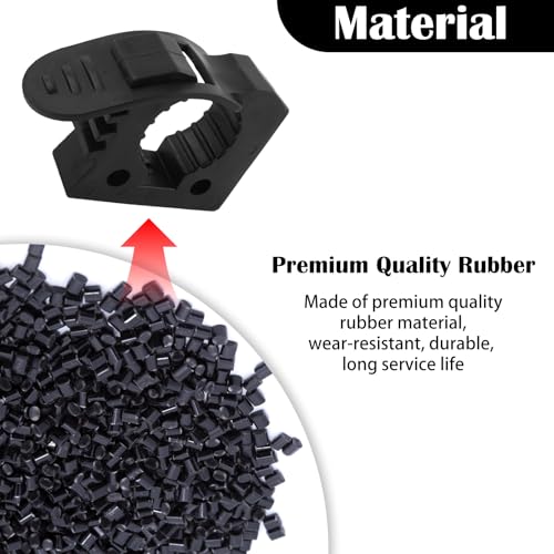 4PCS Adjustable Rubber Clamp for Shovels and Tool Mounts - Truck, Vehicle, Outdoor