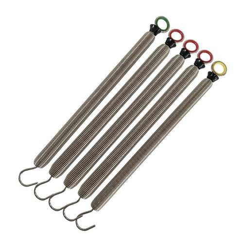 LeisureKing Pilates Reformer Springs 5pcs in Set, Pilate Equipment Accessories Wire Steel Tension Springs, Yoga Fitness Equipment Accessories