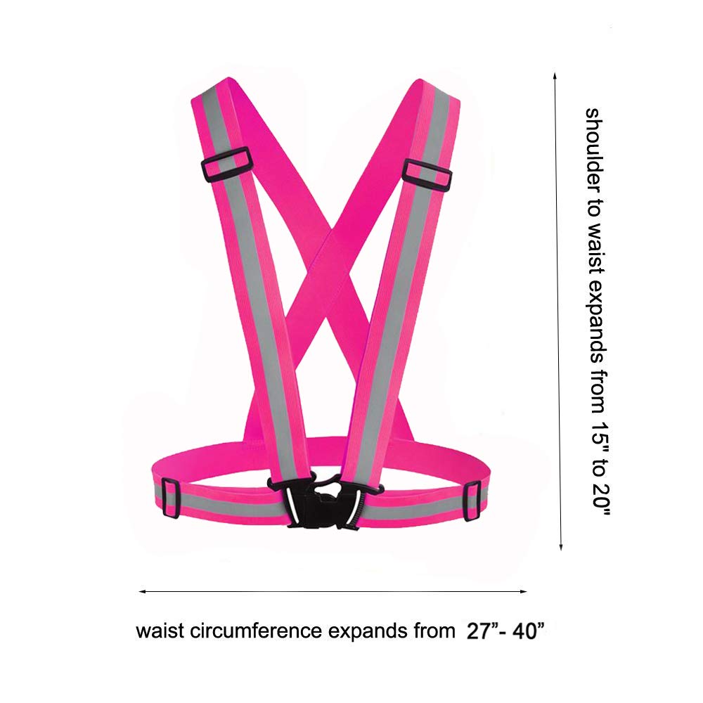 Awnuuw Reflective Vest Running Gear 3Pack, Adjustable Safety Vests