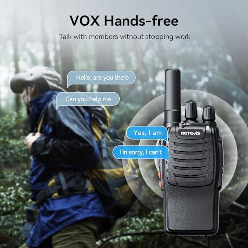 Retevis H777 Walkie Talkies Rechargeable Portable Two-Way Radio 3 Pack Without Screen