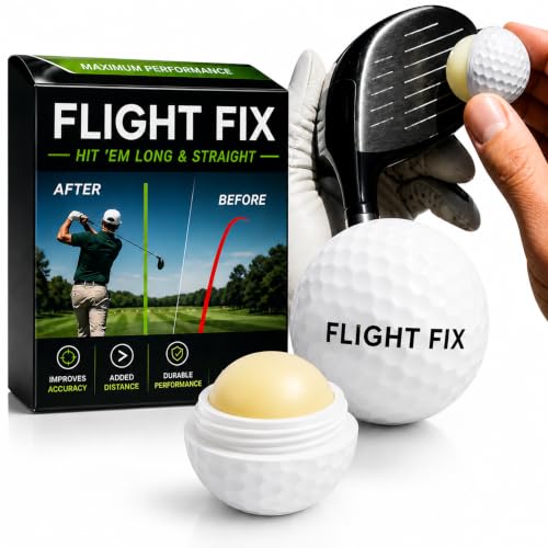 Anti-Slice Golf Ball Coating for Straighter Shots - Red