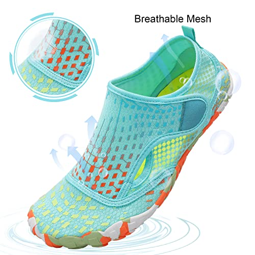 Water Shoes for Men Women Aqua Sneakers Barefoot Quick Dry Beach Hiking Diving - Blue, Size 8 Women / 6.5 Men