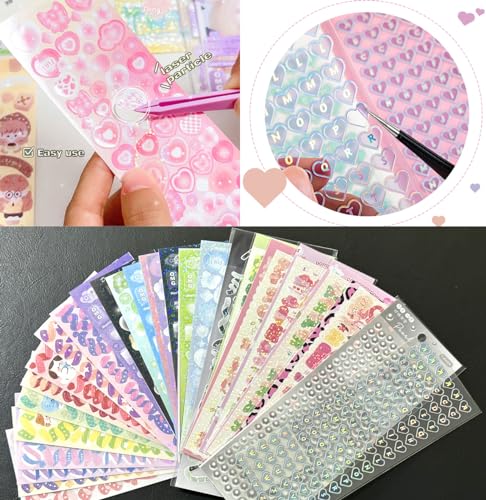 Kpop Photocard Holder Keychain Toploaders with Gift Sets, Holographic Card Sleeves & Stickers - Star II Variation