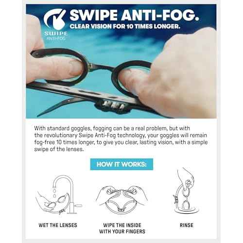 ARENA Unisex Adult Cobra Swipe Anti-Fog Racing Swim Goggles Polycarbonate Mirror/Non-Mirror Lens Hydrodynamic Design